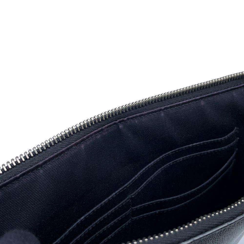 Saint Laurent Paris Clutch Bag Zip Tablet Sleeve Black - Picture 7 of 12